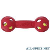 Nerf (Нёрф) Dog - Игрушка для собак "Гантель светящаяся" (Резина) (17,5 см) 920319