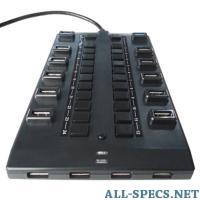 Ginzzu 28-port USB Hub GR-328UAB (4 x USB3.0 + 24 x USB2.0) 591225