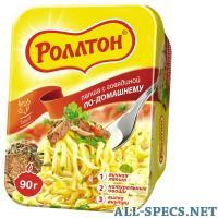 Роллтон лапша по-домашнему со вкусом говядины 90 г 9631126