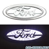 Toyota 3D логотип Ford (Форд) 145x58mm с белой подсветкой 81121