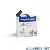 Magnetoplan 15503 Магнитная лента TAKKIS, перманентная, в диспенсоре, кол-во 45 шт, 20 х 30 мм 17989971