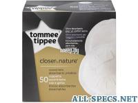 Tommee Tippee Вкладыши одноразовые для бюстгальтера, 50 шт