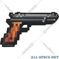 Pixel Crew Игрушечное оружие «Pixel Crew» Пистолет Кольт, 8Бит, PC13939