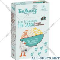 Беллакт Kasha seco sin leche "Actuar". desde 3 cereales 200 g.