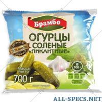 Брамбо Pepinos salada "Brambo". picante 700 g.