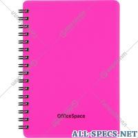 OfficeSpace Notebook libro «OfficeSpace» Neon, А6, 60 sábanas, on crest rosa