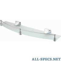 Wasserkraft Полка стеклянная Wasserkraft Wern с бортиком, хром (K-2544)