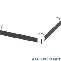 Grossman Экран для поддона Grossman Strong 100х100 черный (GR-S21001001Q)
