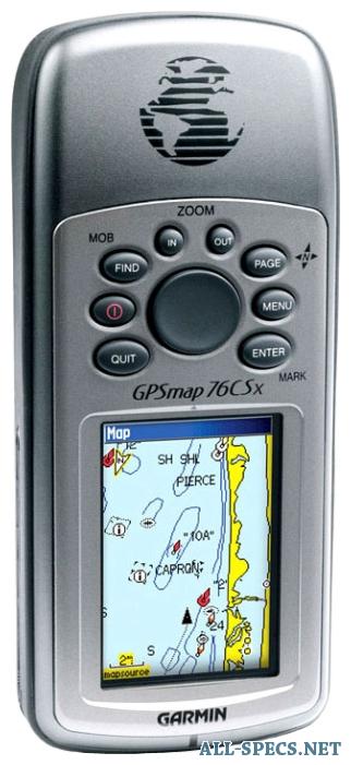 Fuera Acerca de la configuración de nuevo Garmin GPSMAP 76CSx Características